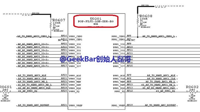 Tờ sơ đồ phần cứng của iPhone 6