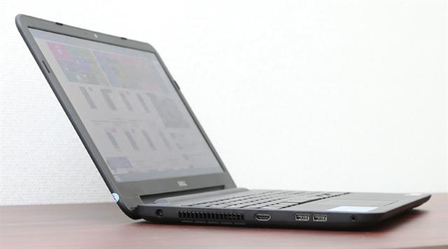 Cạnh trái có Jack sạc, cổng HDMI, 2 cổng USB 2.0 và Jack âm thanh/ mic