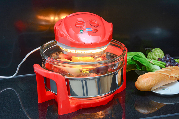 Lò nướng thủy tinh tiết kiệm điện năng, dễ dàng di chuyển