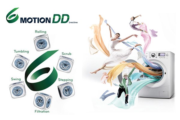 Công nghệ 6 Motion DD mang đến hiệu quả giặt sạch như đôi tay của bạn Công nghệ 6 Motion DD mang đến hiệu quả giặt sạch như đôi tay của bạn
