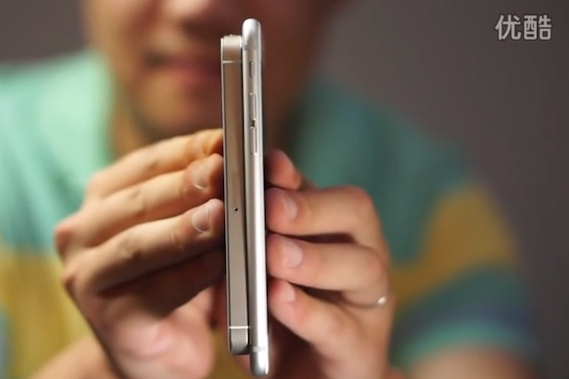 Thân hình khá mỏng so với iPhone 6