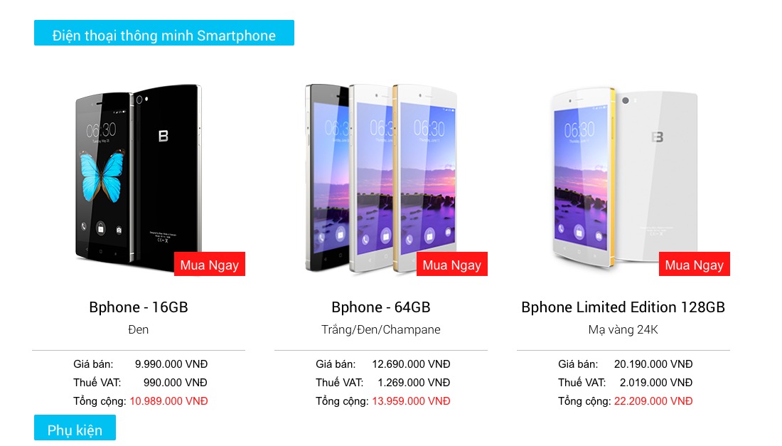 Mức giá thực sự của Bphone