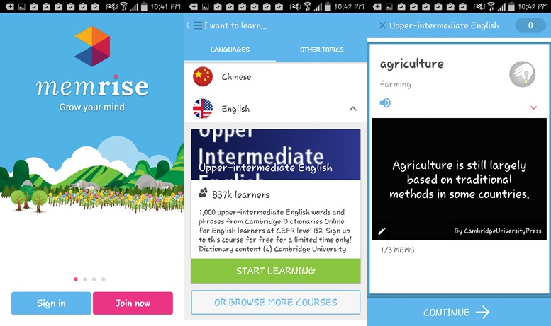 Ứng dụng Memrise 1