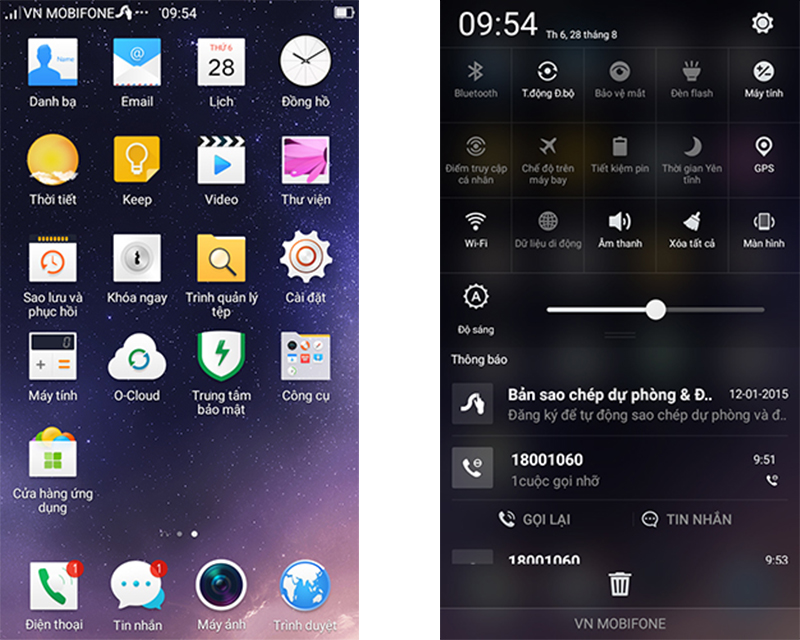 Giao diện sử dụng Oppo R7 Lite Giao diện sử dụng Oppo R7 Lite