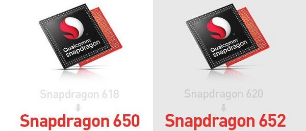 Snapdragon 618 và 620 được đổi tên thành Snapdragon 650 và 652