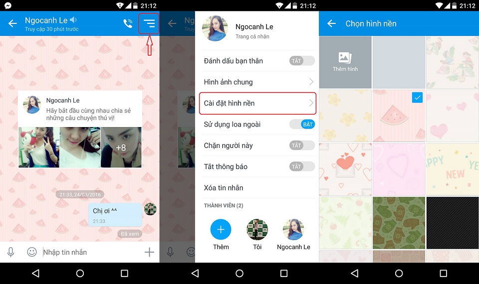 Cách đổi hình nền Zalo trên điện thoại máy tính dễ dàng