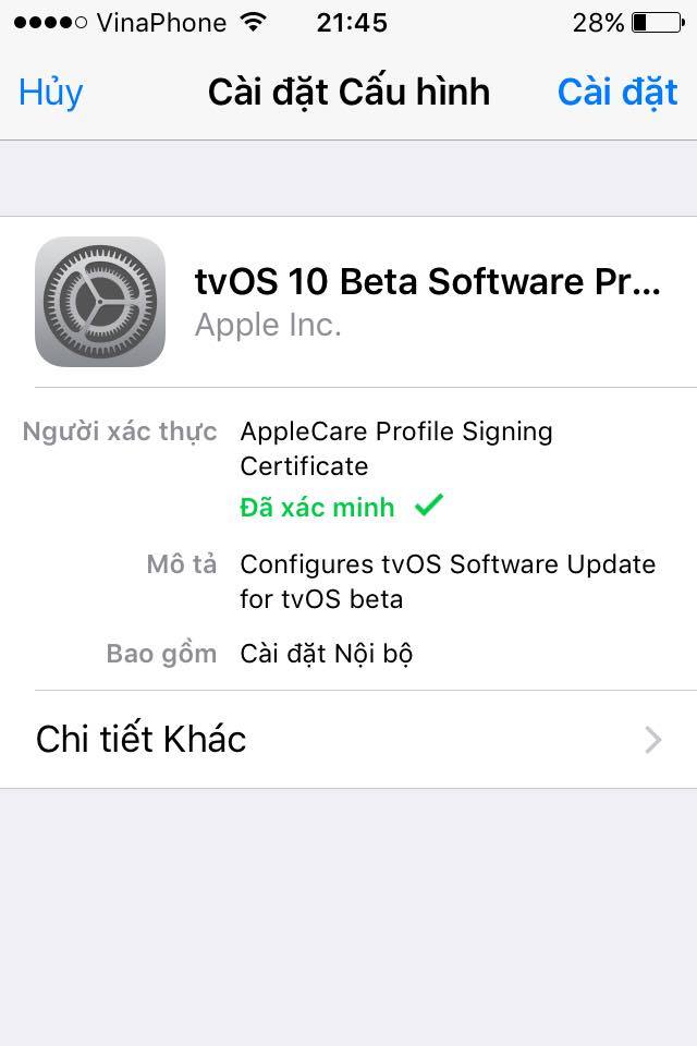 tắt cập nhật iphone