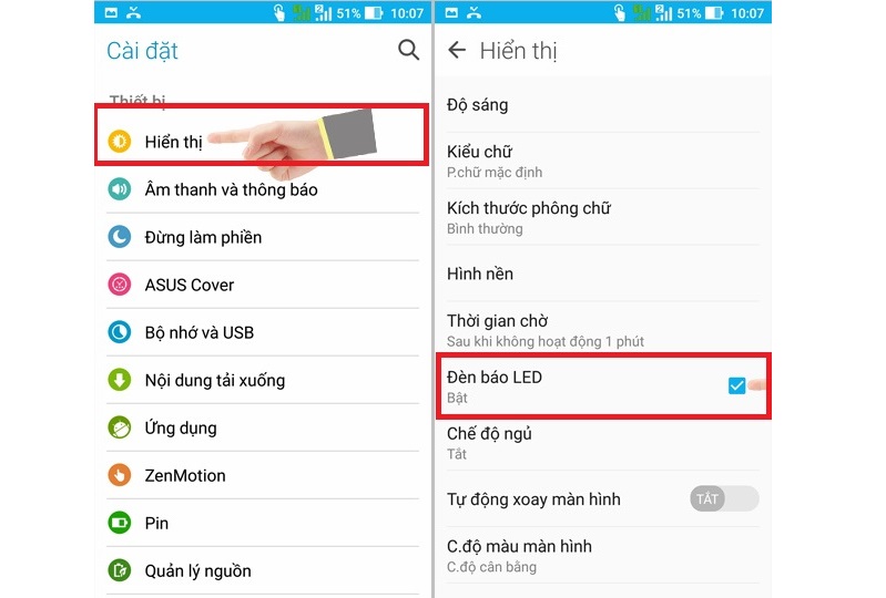 Đèn led thông báo