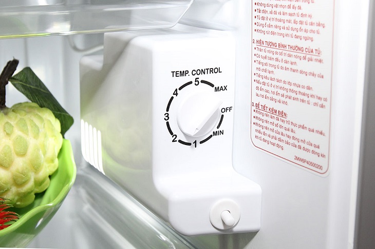 Xem xét bóng đèn và nút điều chỉnh của tủ lạnh mini cũ