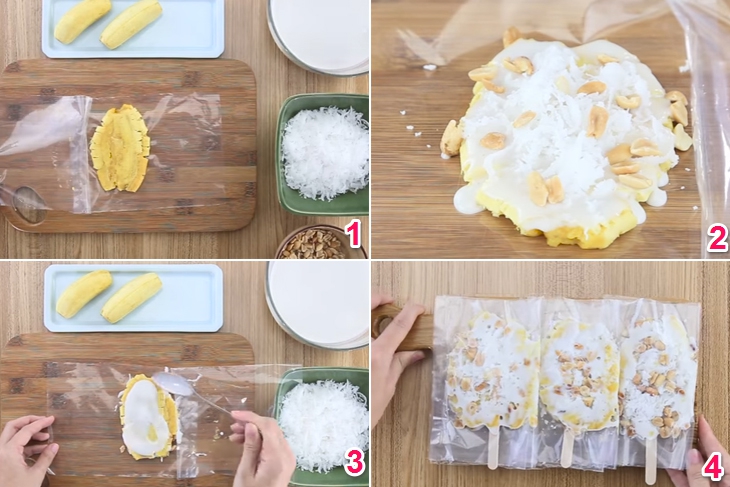 Cách làm kem chuối đơn giản tại nhà