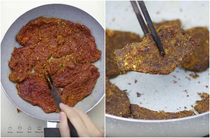 Cách làm khô bò bằng chảo chống dính Cách làm khô bò bằng chảo chống dính