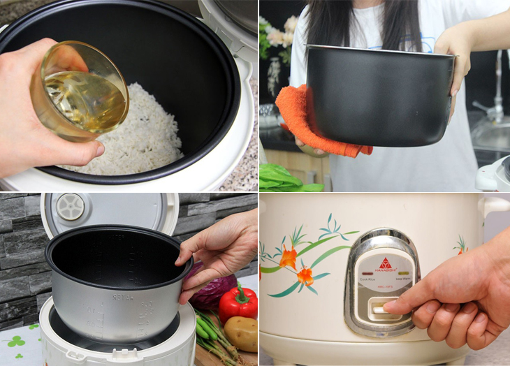 Những hành động đơn giản nhưng đều có ảnh hưởng đến nồi cơm điện