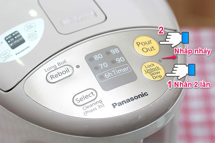 Hướng dẫn sử dụng bình thủy điện Panasonic Hướng dẫn sử dụng bình thủy điện Panasonic