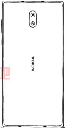 Hình ảnh phác thảo trước đây của Nokia D1C