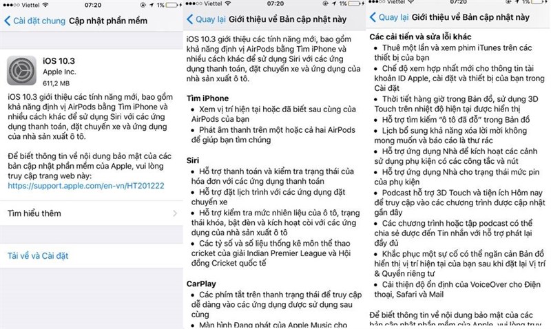iOS 10.3 chính thức phát hành cho iPhone, iPad