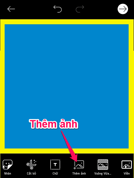 Tạo ảnh chế phong cách Điện máy XANH đơn giản bằng smartphone