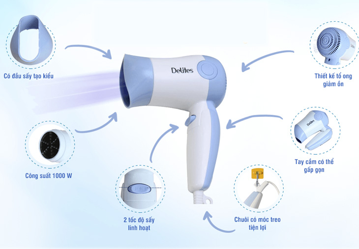 Máy sấy tóc Delites của nước nào?-2 Máy sấy tóc Delites của nước nào?-2