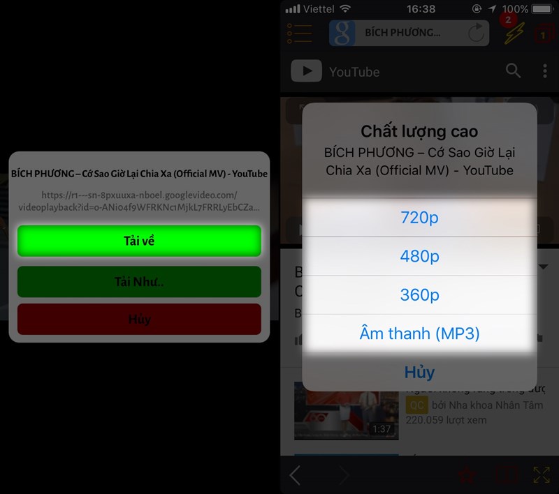 Mẹo tải video từ Youtube về iPhone cực hay không phải ai cũng biết - ảnh 4 Mẹo tải video từ Youtube về iPhone cực hay không phải ai cũng biết - ảnh 4