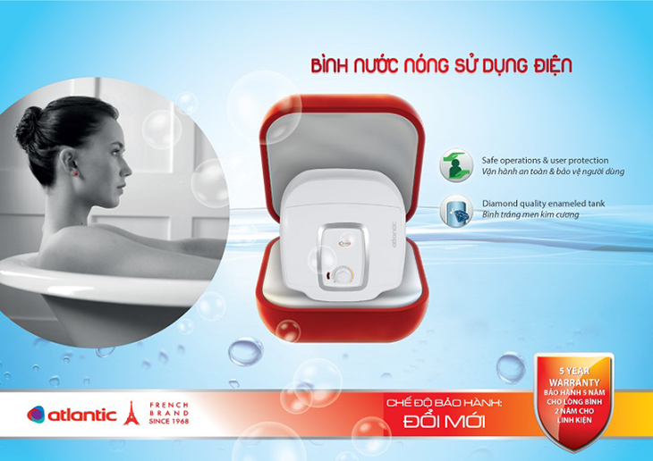 Ưu điểm của máy nước nóng Alantic