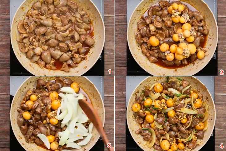 Cách làm lòng gà trứng non thơm ngon đậm đà