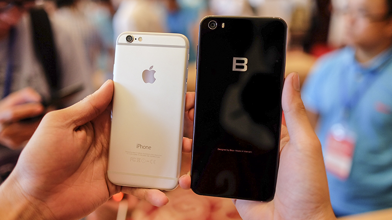 Đọ dáng Bphone 2017 và iPhone 6