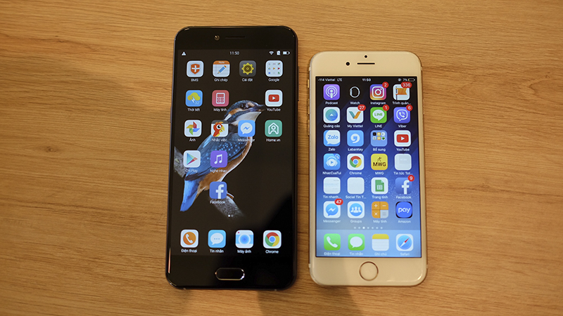 Đọ dáng Bphone 2017 và iPhone 6