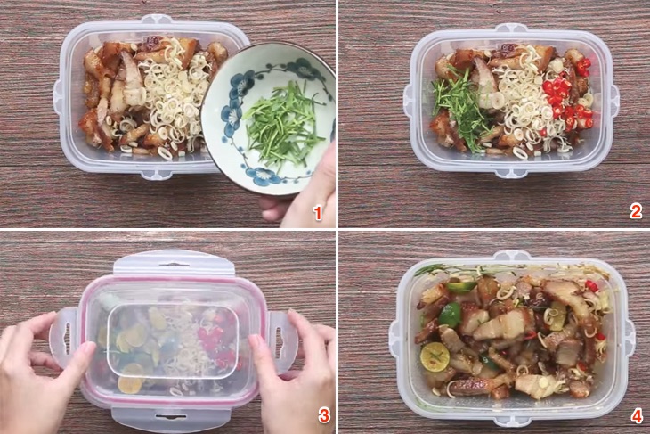 Cách làm thịt ba chỉ lắc sả tắc ngon xuất sắc Cách làm thịt ba chỉ lắc sả tắc ngon xuất sắc