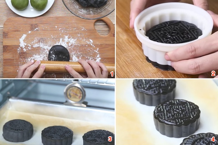 Cách làm bánh Trung Thu tinh than tre mới lạ, độc đáo