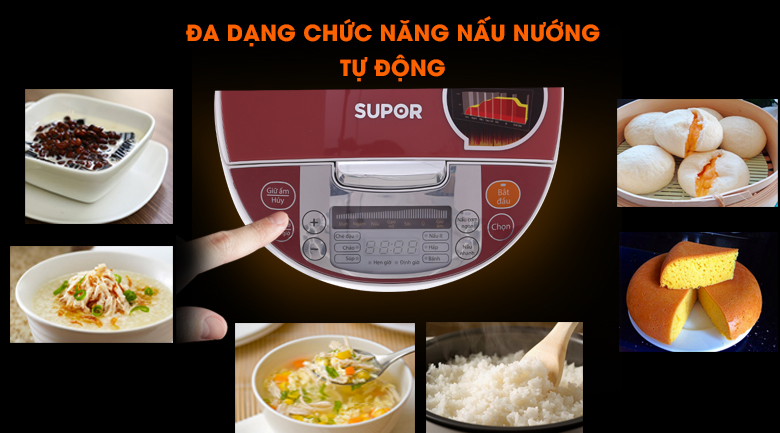 Cách làm bánh, nấu chè bằng nồi cơm điện tử Supor CFXB50FC29VN-75