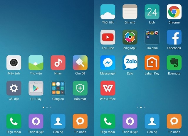 Giao diện MIUI trải qua nhiều năm phát triển nên có kho theme lớn và rất đa dạng