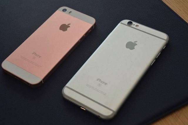 iPhone 5SE bên cạnh iPhone 6s