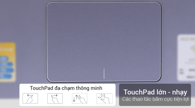 Touchpad đa dạng cách sử dụng