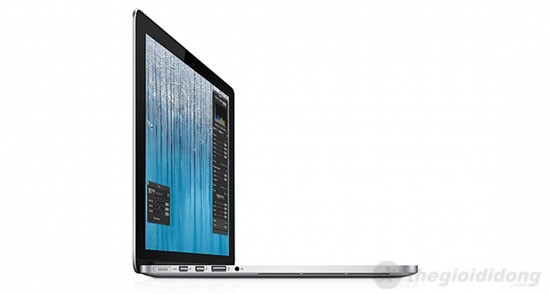 Khe tản nhiệt của MacBook Pro MC 975 nằm sát cạnh dưới của máy hoạt động hiệu quả