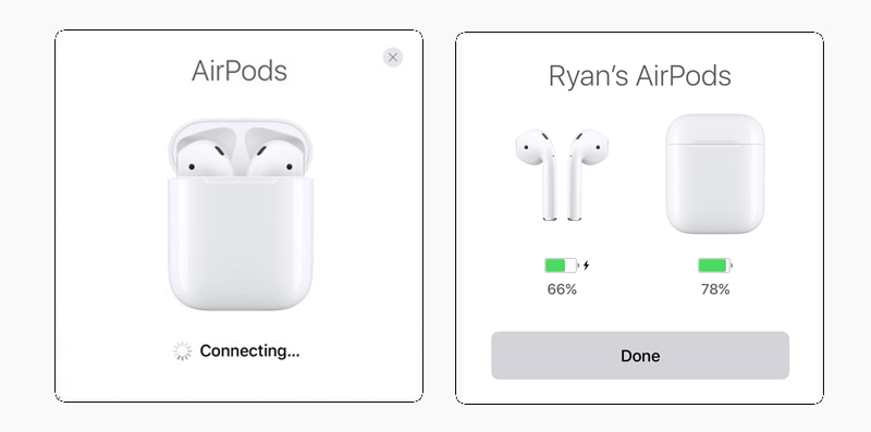 Tai nghe Bluetooth AirPods Apple MMEF2 - Màn hình sẽ hiển thị phần trăm pin của tai nghe Tai nghe Bluetooth AirPods Apple MMEF2 - Màn hình sẽ hiển thị phần trăm pin của tai nghe