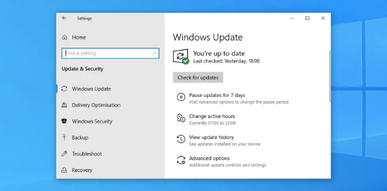 Windows Updates trên Windows 10