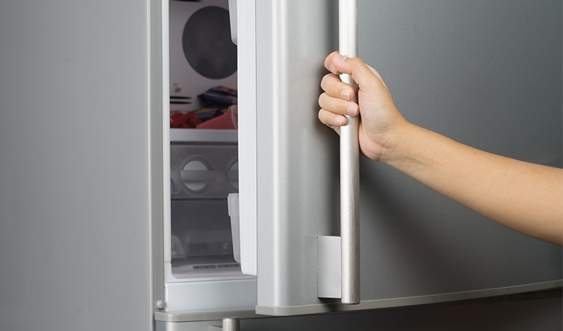 Because you don't have to open the fridge frequently, it will save more electricity