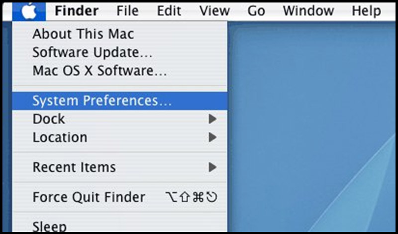 How to enter System Preferences