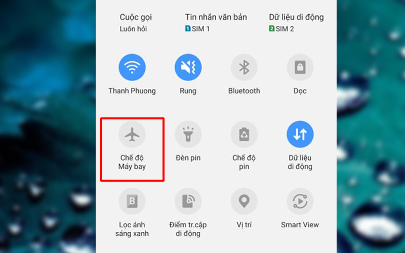 Tắt Chế độ máy bay