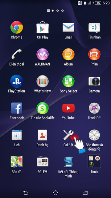 Bật tắt 3G trên điện thoại Sony Xperia