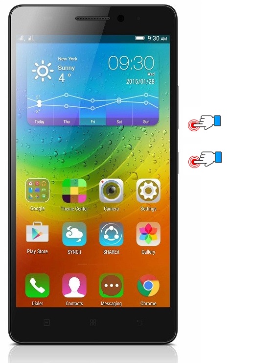 Hướng dẫn chụp màn hình trên Lenovo A7000