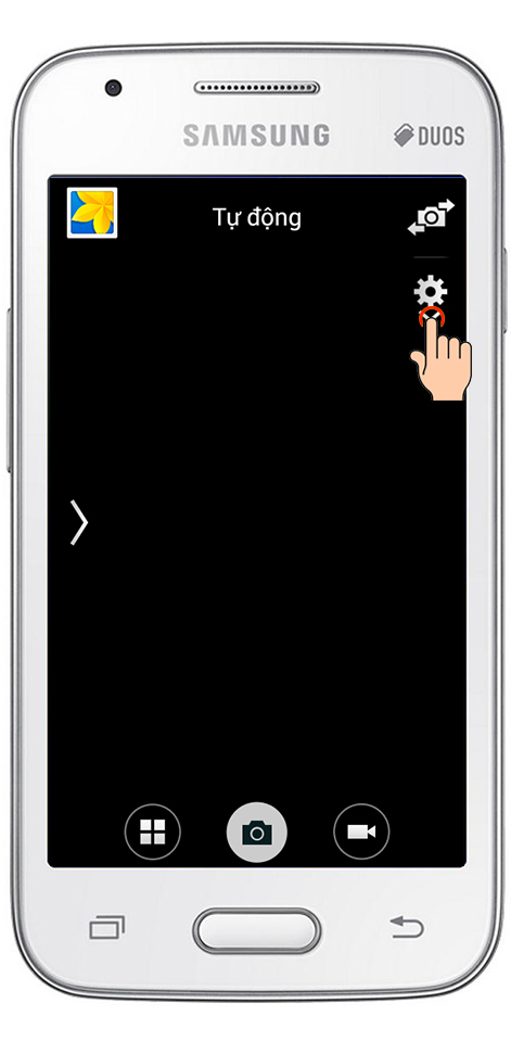 Hẹn giờ chụp ảnh trên Samsung Galaxy V