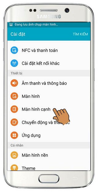 Chọn màn hình cạnh