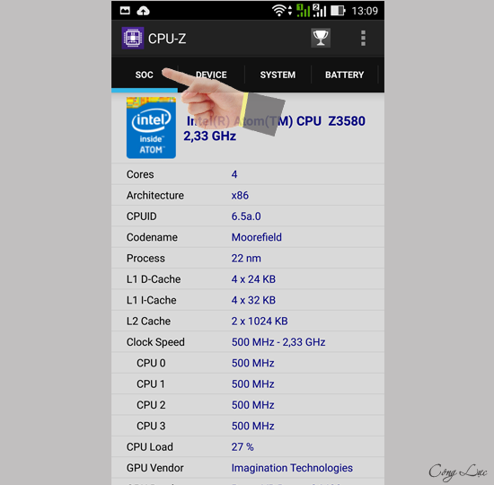 Cách kiểm tra CPU-Z trên điện thoại Asus Zenfone 2 2.3Ghz ...