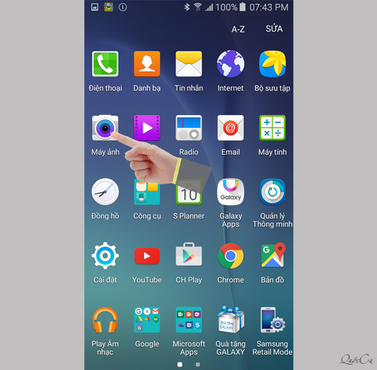 Chụp ảnh bằng cử chỉ trên Samsung Galaxy J7 2016