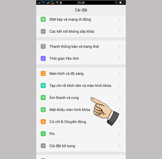 Tùy chỉnh hiệu ứng, chất lượng âm thanh trên OPPO A39 Neo 9s